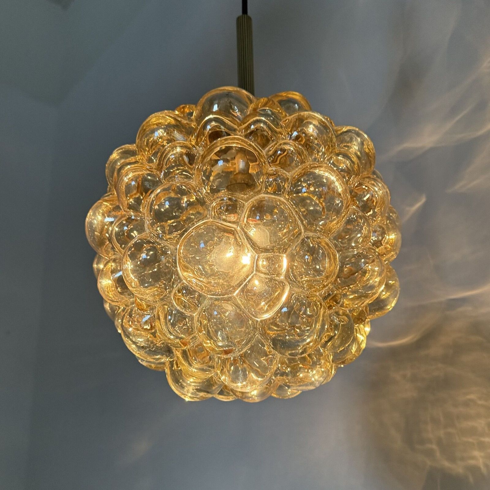 Xl Helena Tynell Glass Bubble Hanging Lamp Pendant , 1970s photo vinterior