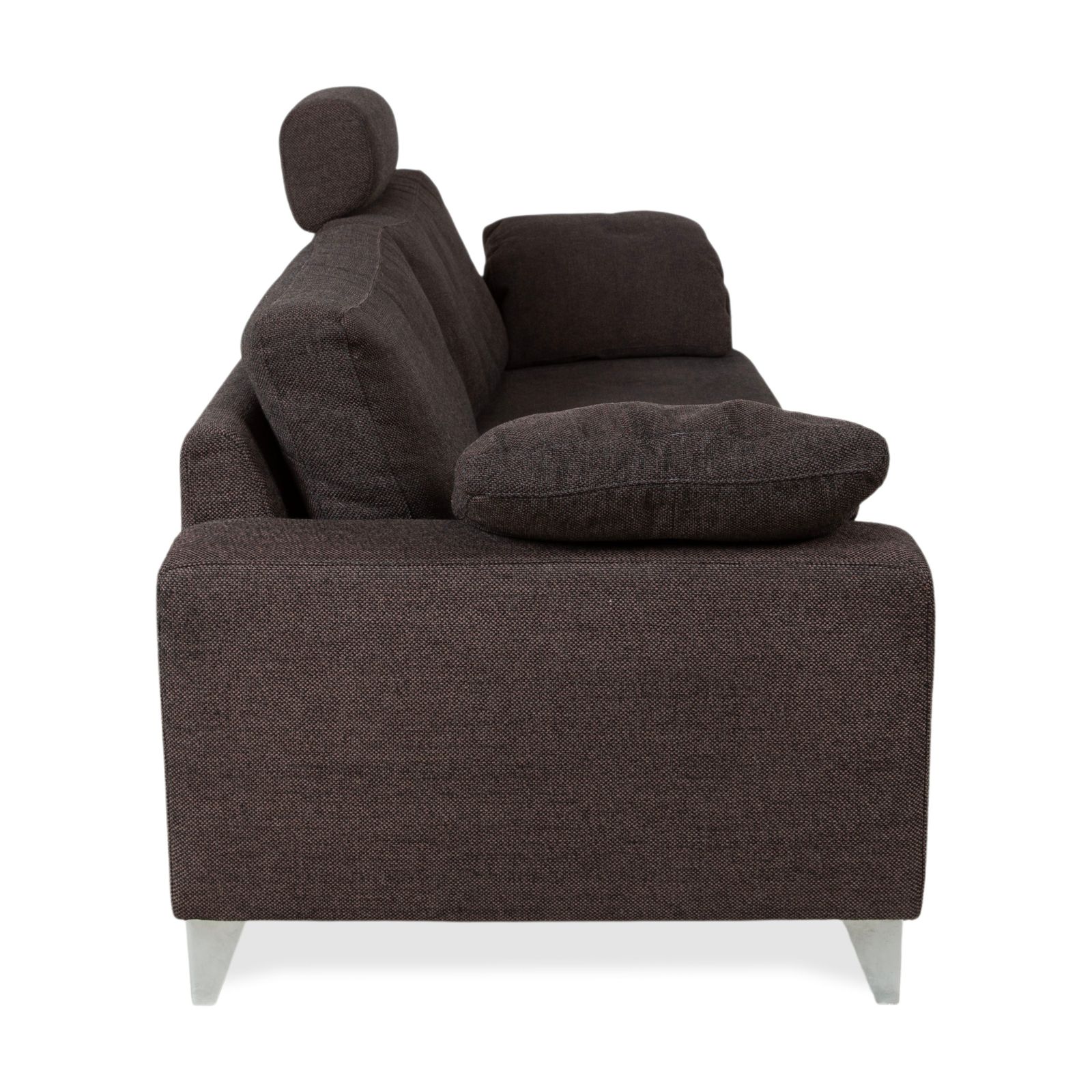 photo furniture Canapé 3 places Ewald Schillig en tissu brun gris