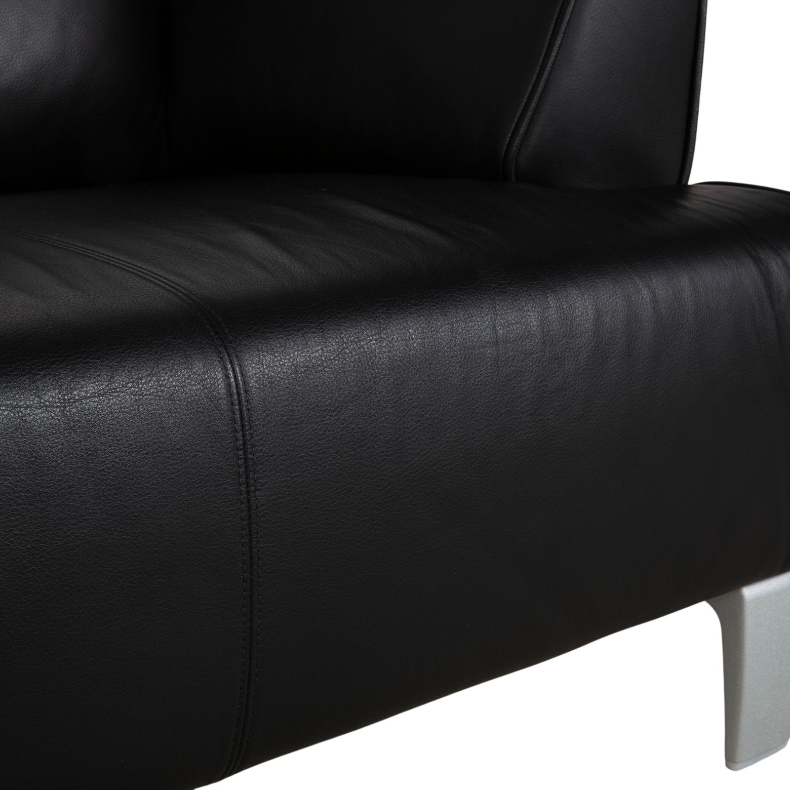 Canapé 2 places Rolf Benz 2300 en cuir noir photo Mobilier