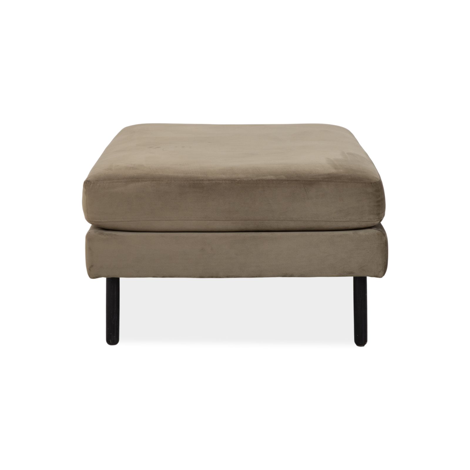 Tabouret Bolia Scandinavia en tissu vert olive photo vintage