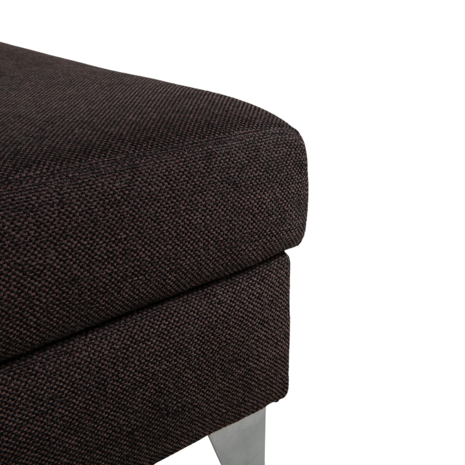 Pouf Ewald Schillig en tissu brun gris photo Mobilier