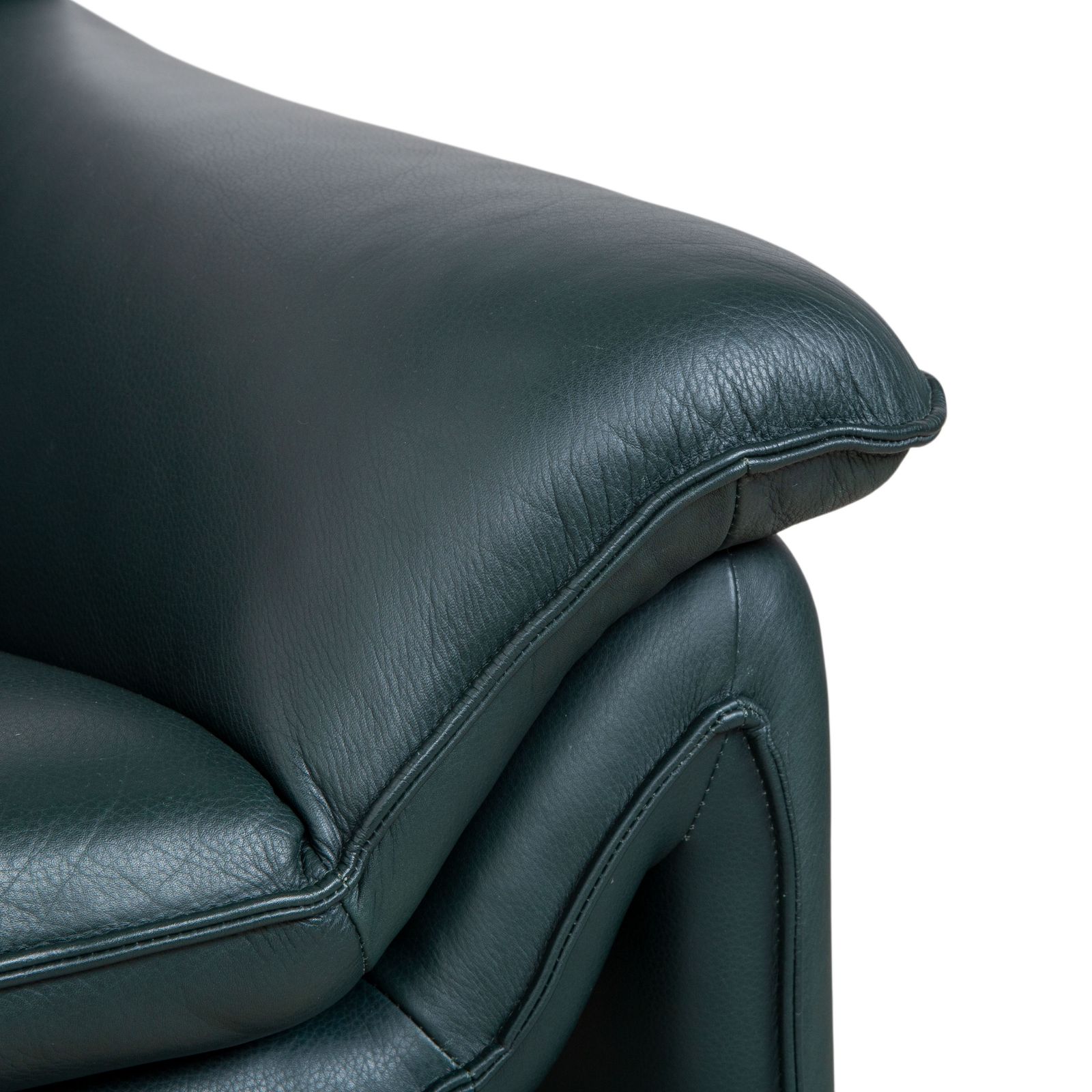Fauteuil Laauser Atlanta en cuir vert, vert foncé pétrole photo 893.0