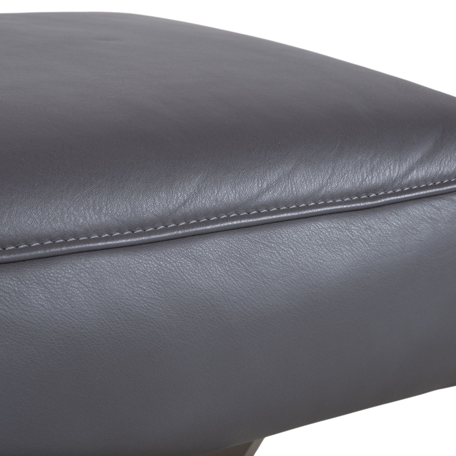 Tabouret Koinor Monroe en cuir gris photo for sale
