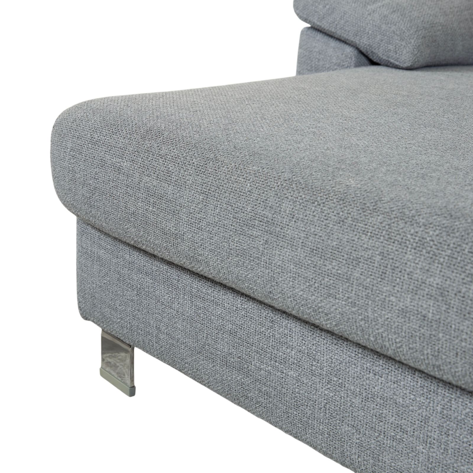 Canapé d'angle Ewald Schillig en tissu gris photo vinterior