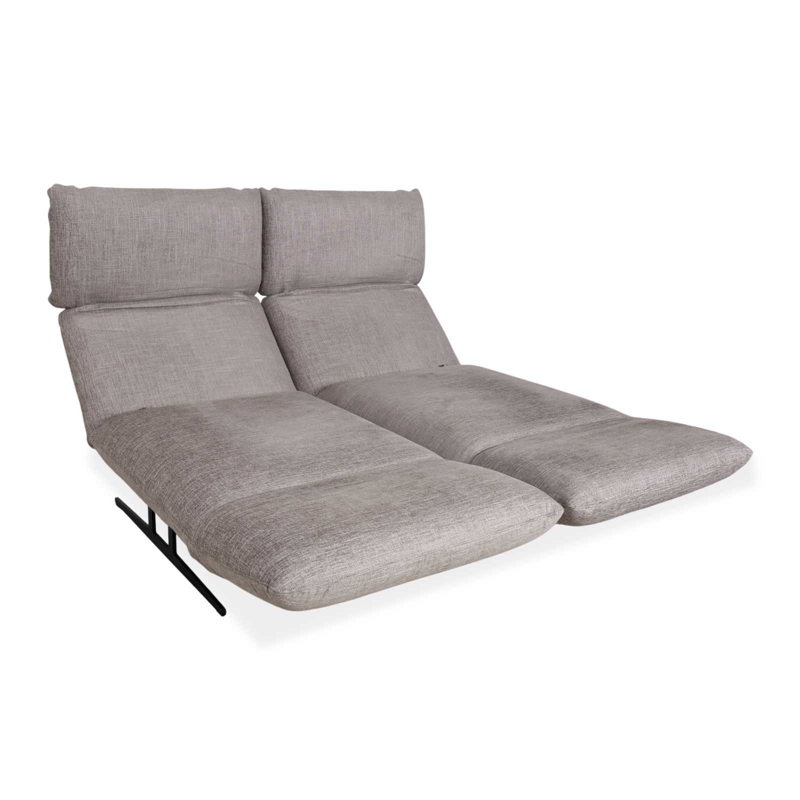 photo for sale Canapé 2 places Signet Messina en tissu gris, fonction manuelle et couchage