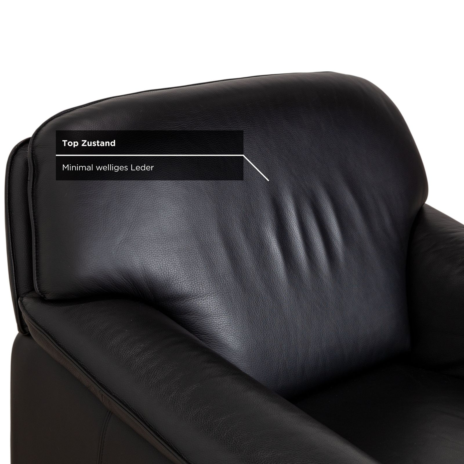 Lauuser Atlanta Leather Armchair Black photo vinterior