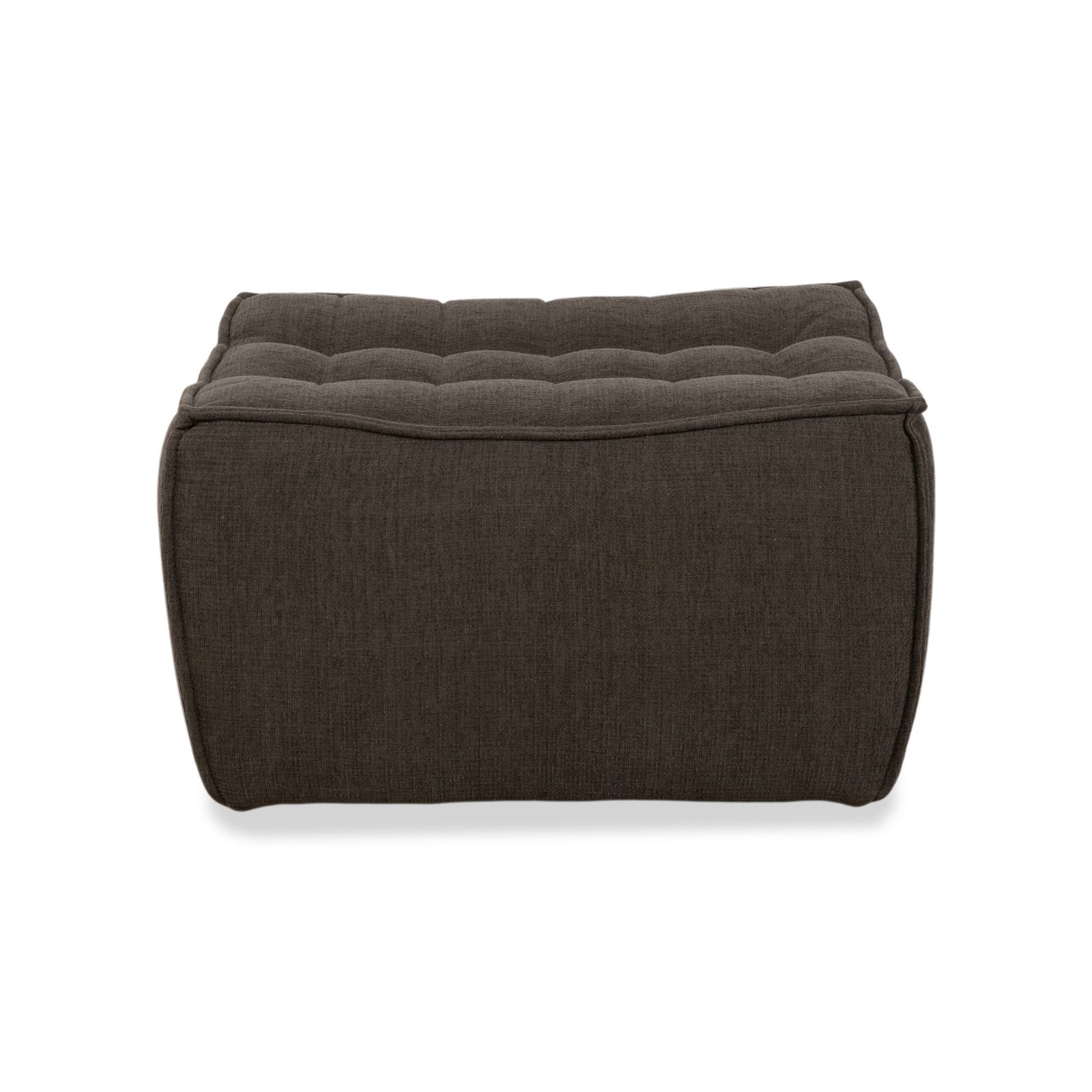 Tabouret Ethnicraft N701 en tissu gris-vert photo vintage
