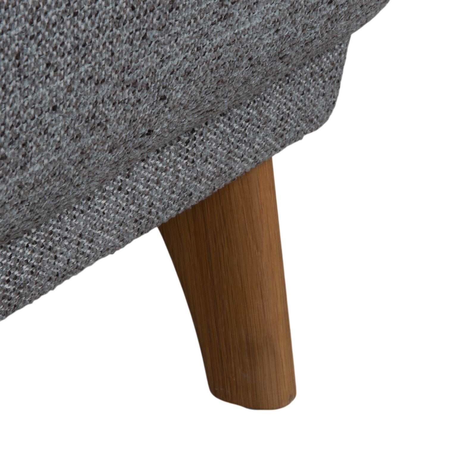 Canapé d'angle Global Living en tissu et bois, gris, méridienne à droite photo Mobilier