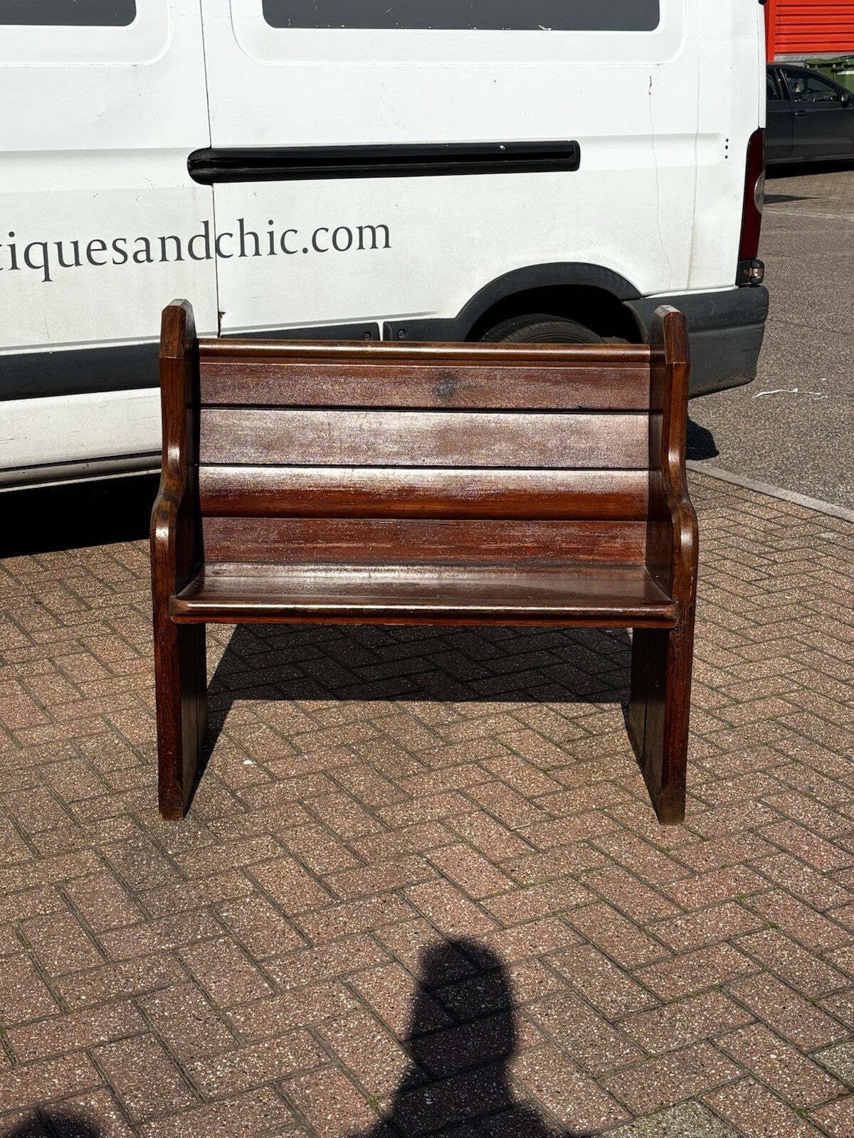 photo furniture Small Victorian Pine Pew, 1800s