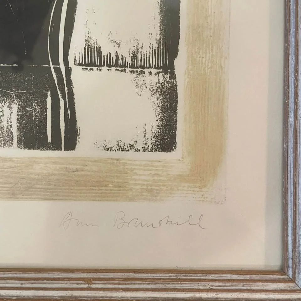 Ann Brunskill Woman Bathing Woodblock Print photo vinterior