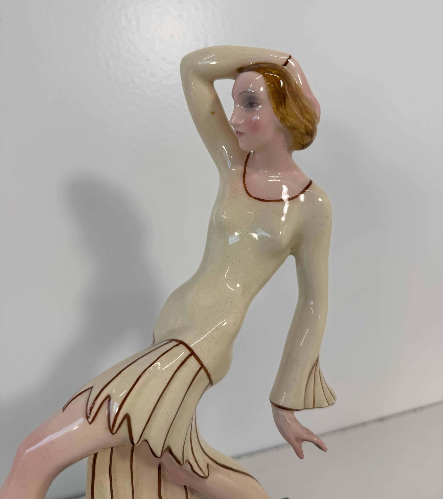 Art Deco Ceramic Dancer By Josef Lorenzl For Royal Dux, Bohemia, Circa 1925 photo 1675.0