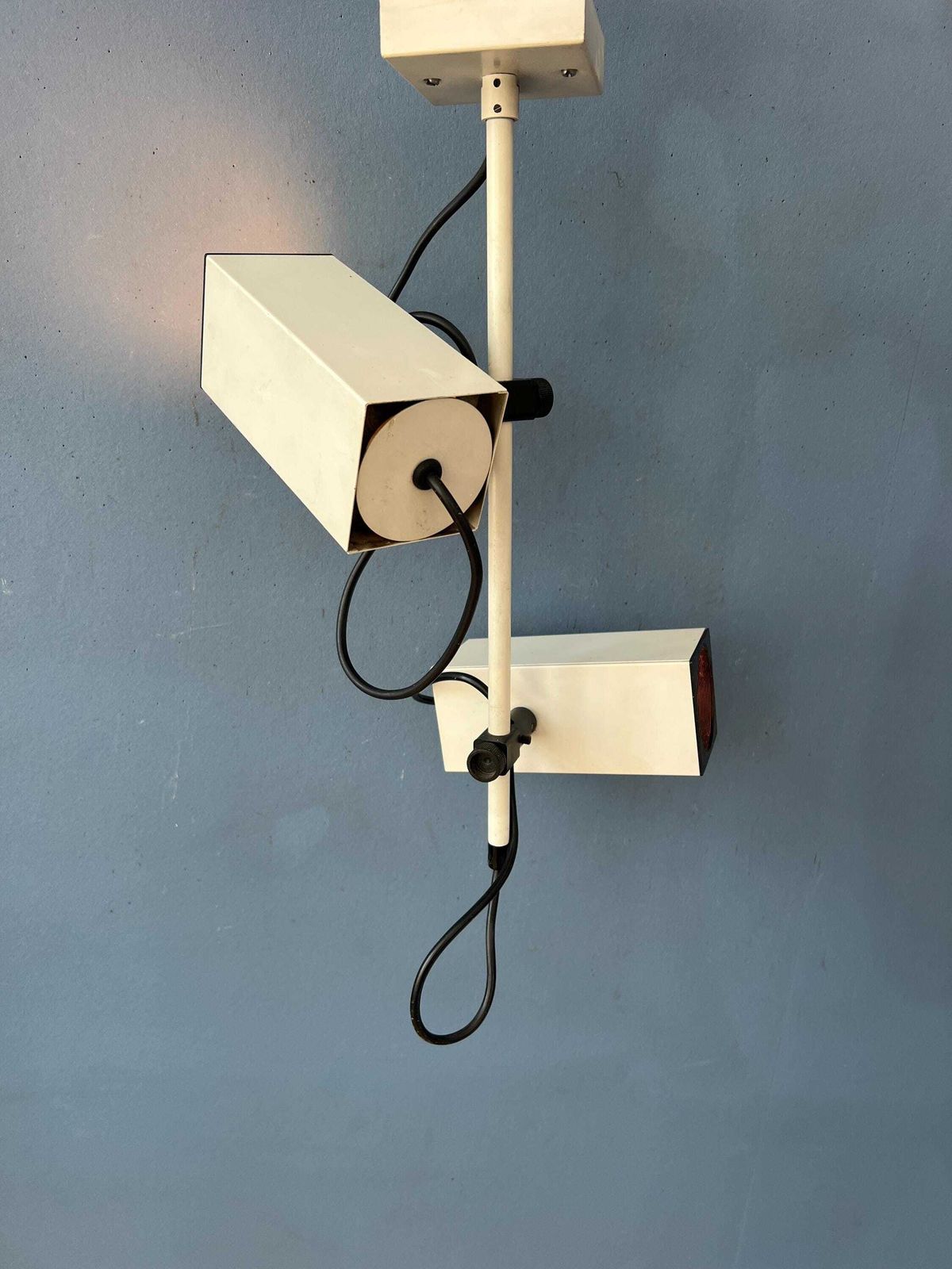 Vintage Philips Beige Pendellamp Met Stang photo furniture