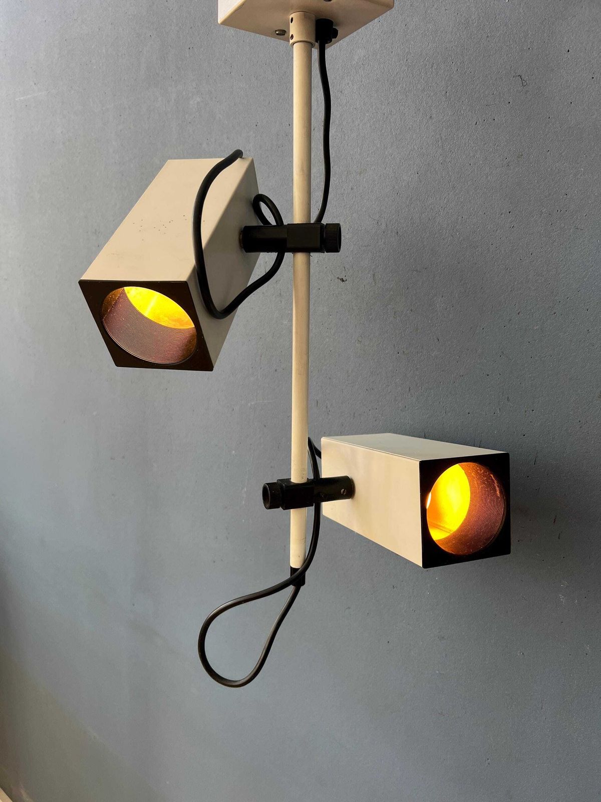 Vintage Philips Beige Pendellamp Met Stang photo 204.0