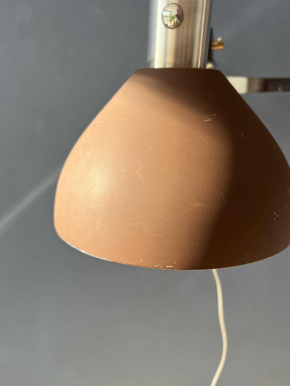 photo vinterior Dijkstra Swivel Arm Mid Century Wall Lamp With Brown Shade