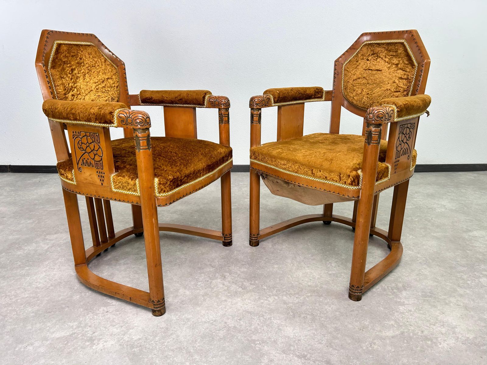 Very Rare Secession Seating Group By Gyula Radó Es Fiai Budapest photo furniture
