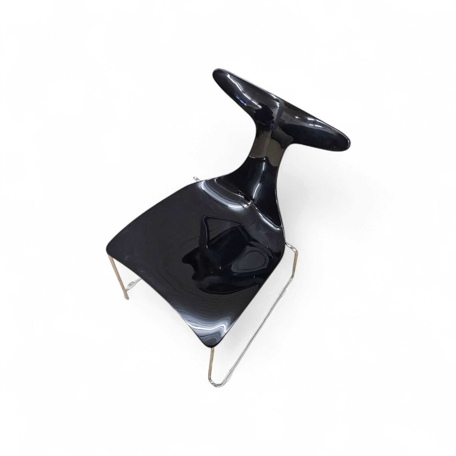 photo vinterior 6 X Delfy Chair By Gino Carollo For Ciacci Kreaty / Italy 1990s / 2 X Red   4 X Black