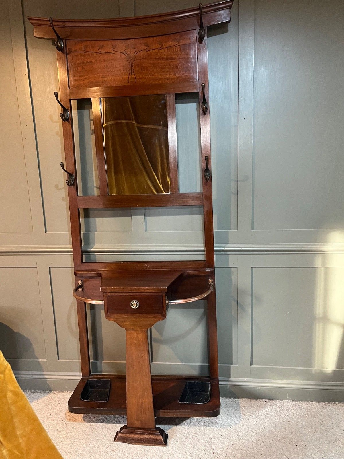 Antique Hall Stand/Coat Stand Scottish Hunting Lodge Style Delivery Available photo buy