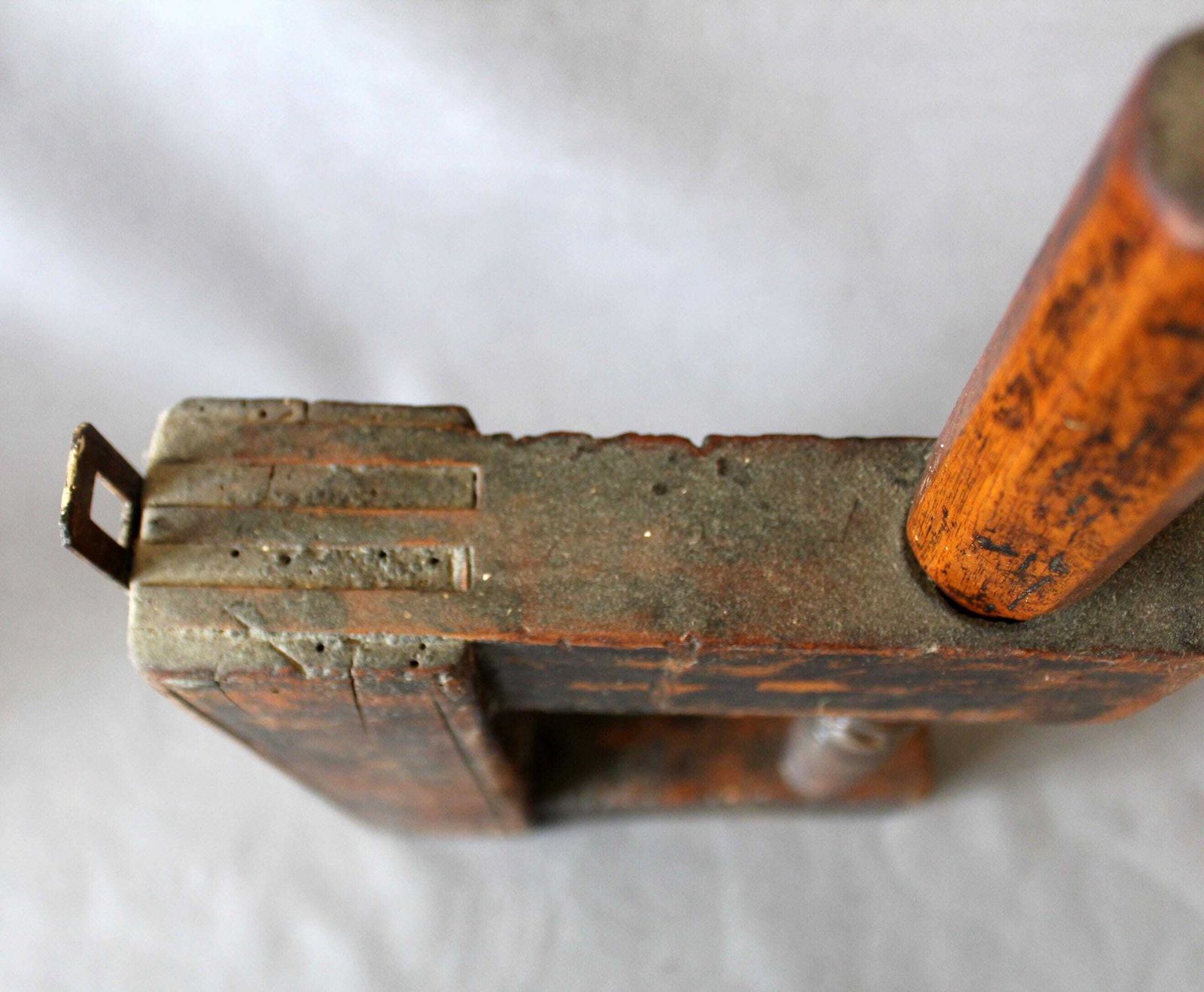119.0 Antieke Grote Houten Schroefklem, Handgereedschap Voor Houtbewerking, Timmermangereedschap, Boerendecoratie, Verzamelobject, Industrieel photo