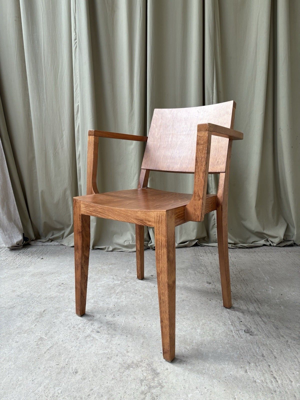 Vtg Mid Century Style Dining Desk Side Chair Scandi Danish Retro R1125 photo for sale