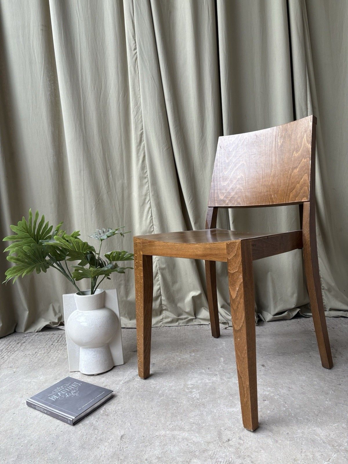 Vtg Mid Century Style Dining Desk Side Chair Scandi Danish Retro R1126