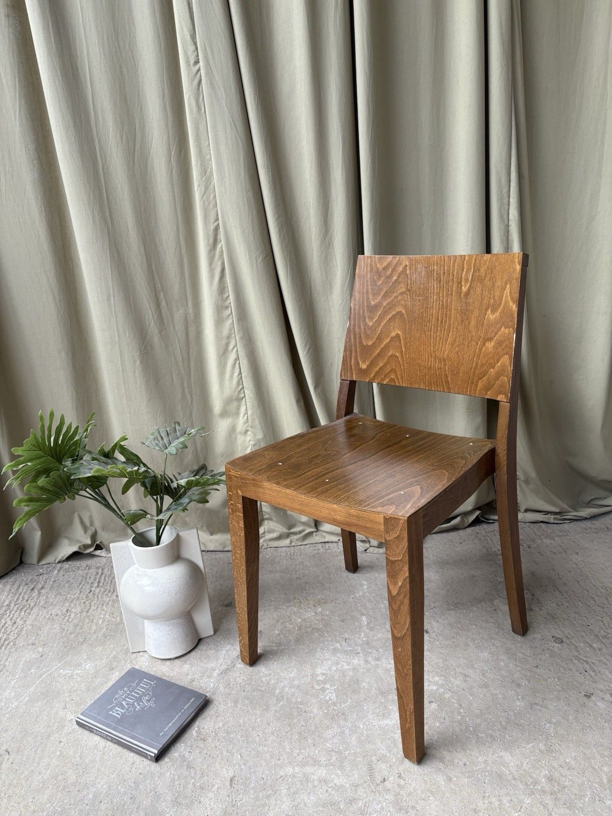 Vtg Mid Century Style Dining Desk Side Chair Scandi Danish Retro R1126 photo furniture