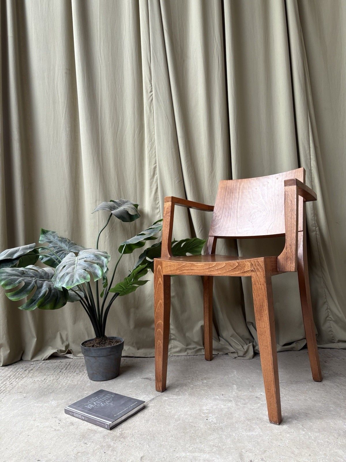 Vtg Mid Century Style Dining Desk Side Chair Scandi Danish Retro R1127