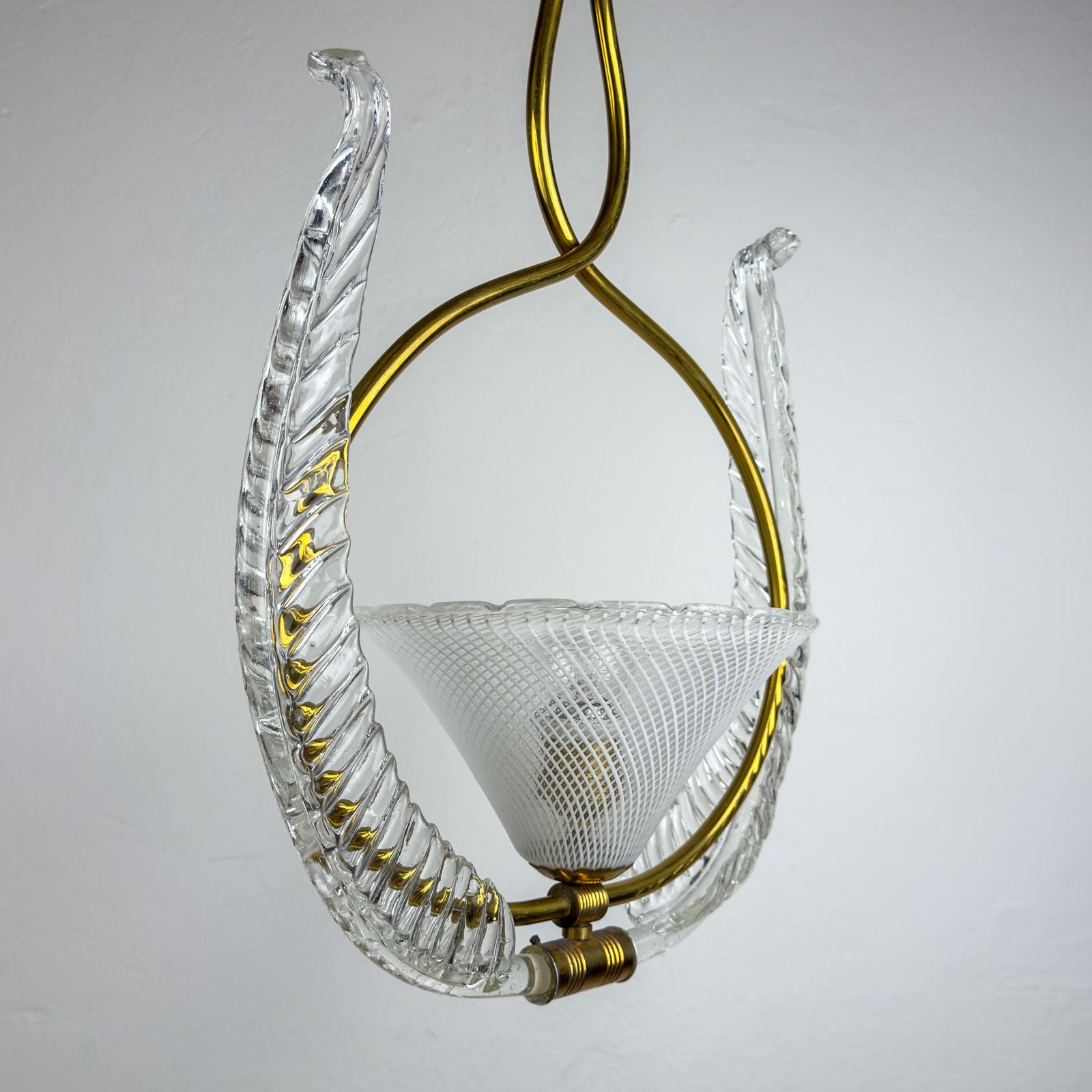 Vintage Murano Chandelier By Barovier & Toso, Italy 1930s photo furniture