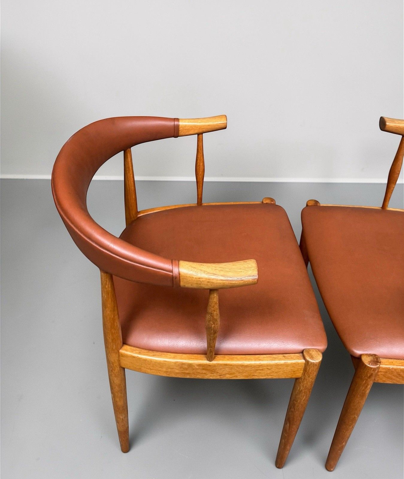 photo furniture Pair Of Johannes Anderson Teak Dining Chairs Model Ba113 Mid Century C1960s