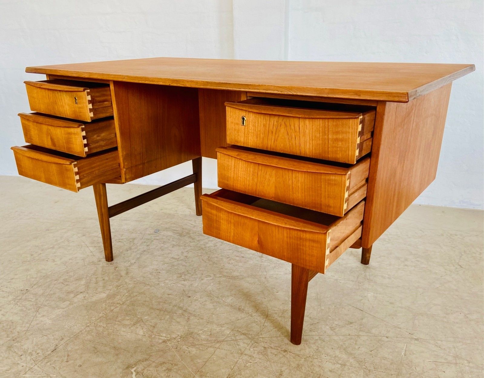 photo buy Vintage Retro Danish Mid Century Teak Desk  1960s