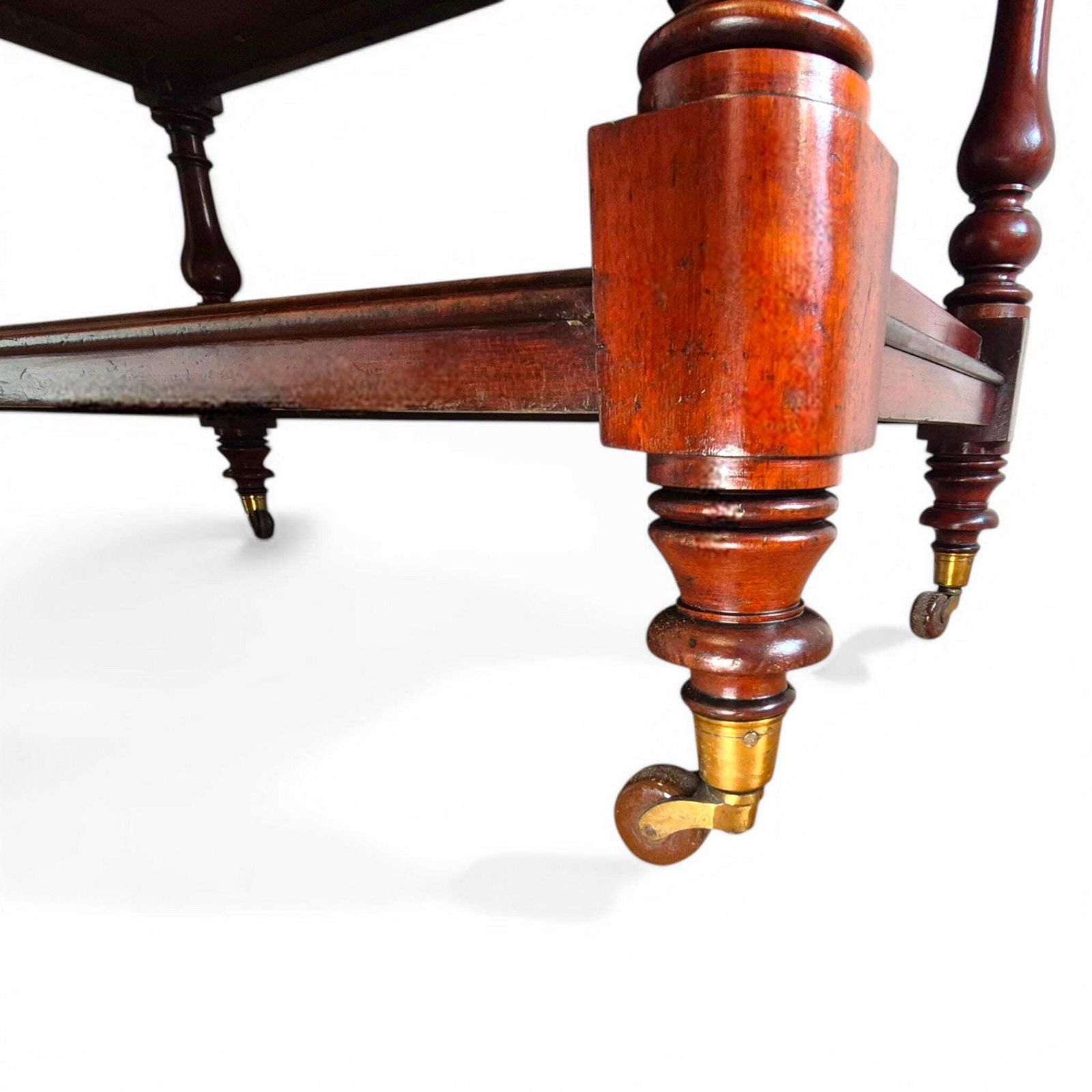 photo buy Antique Victorian Mahogany Dumb Waiter C1860 3 Tier Server Trolley Buffet Brass Porcelain Castors