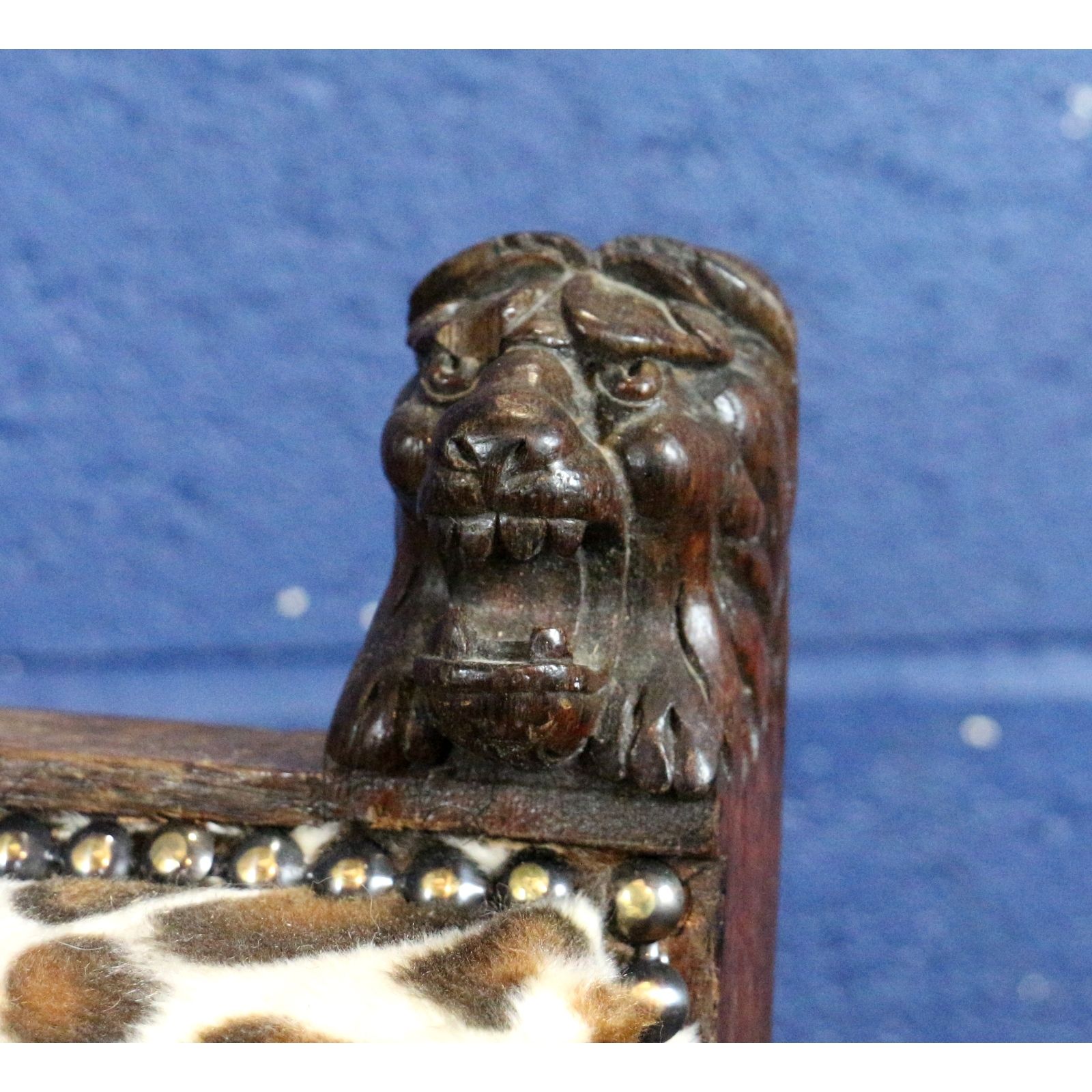 A Victorian Carved Oak Hall Or Bedroom Chair Raised On Fluted Supports And Freshly Reupholstered photo for sale