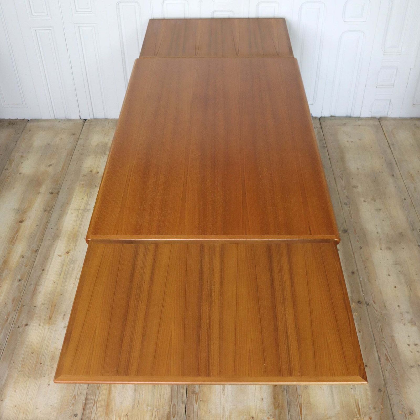 Mid Century Danish Teak Extending Dining Table photo furniture