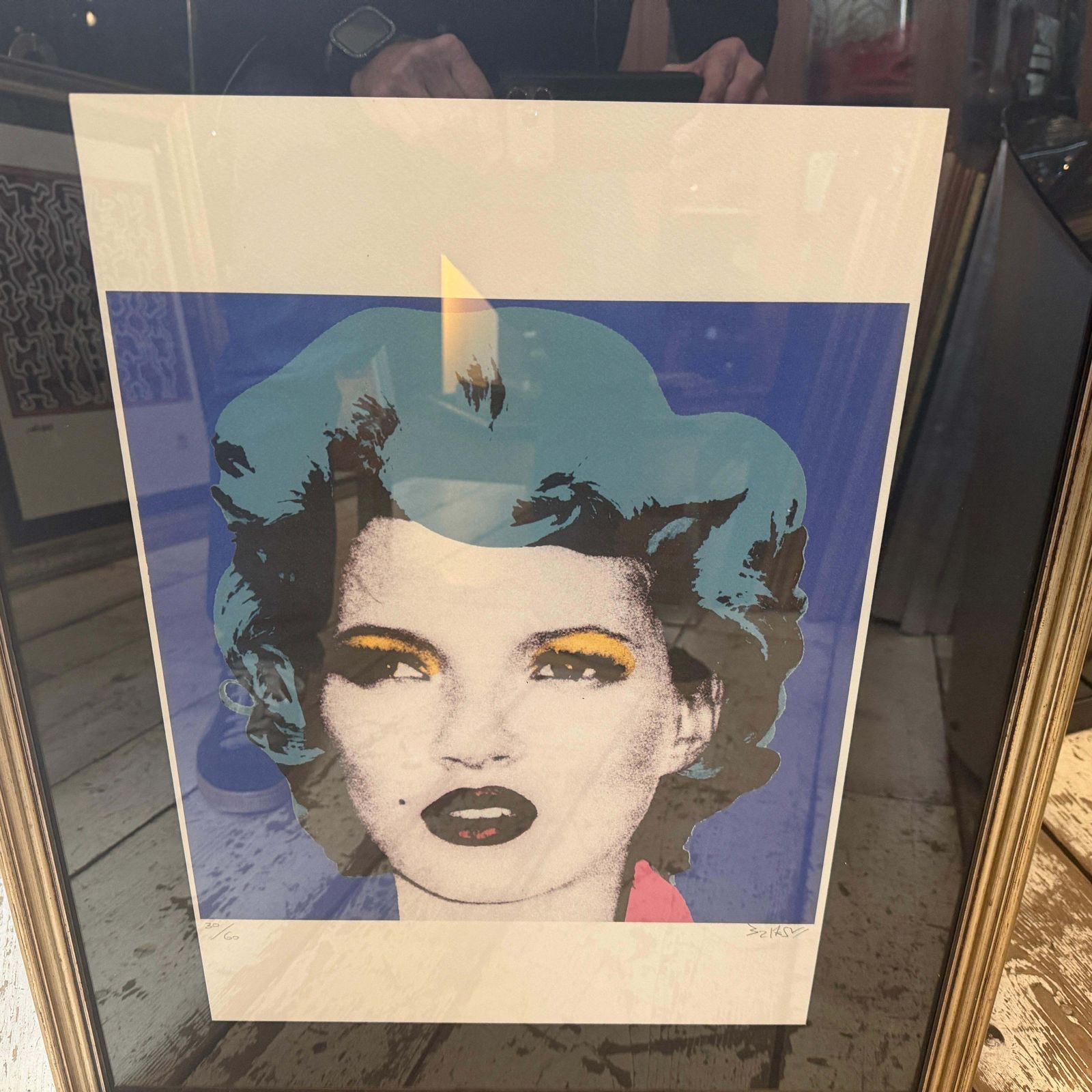 photo furniture 21st Century Framed Kate Moss 30/60 Numbered Lithography By Banksy