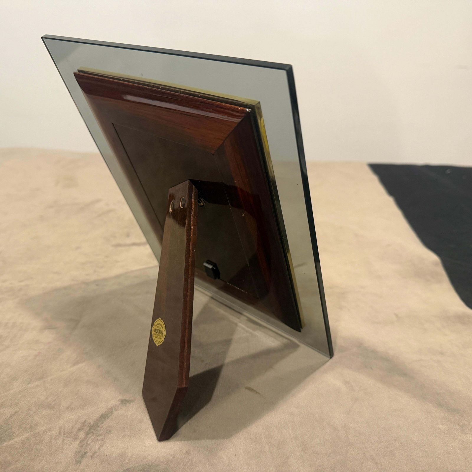 1960s Mid Century Modern Brass And Smoked Glass Luxury Italian Picture Frame photo buy