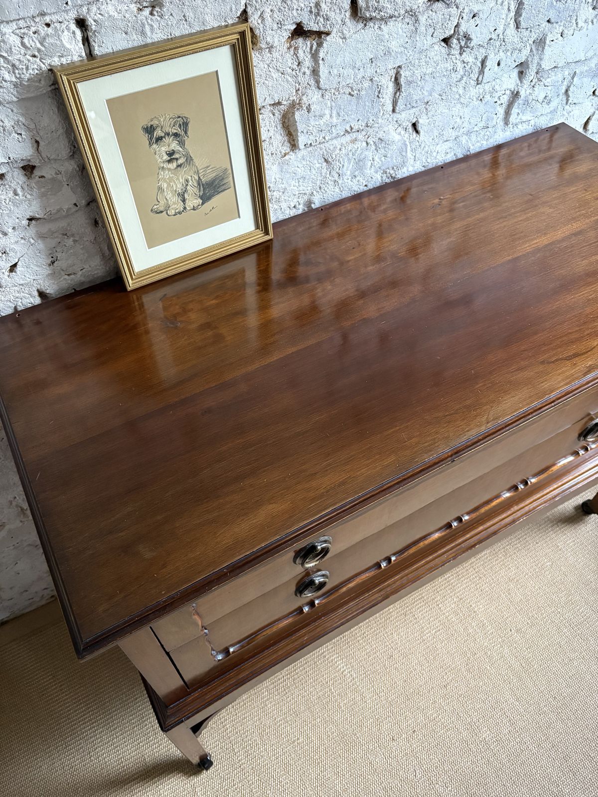 Vintage Early Mid Century Chest Of Drawers With Mirror ( Removable) photo 325.0