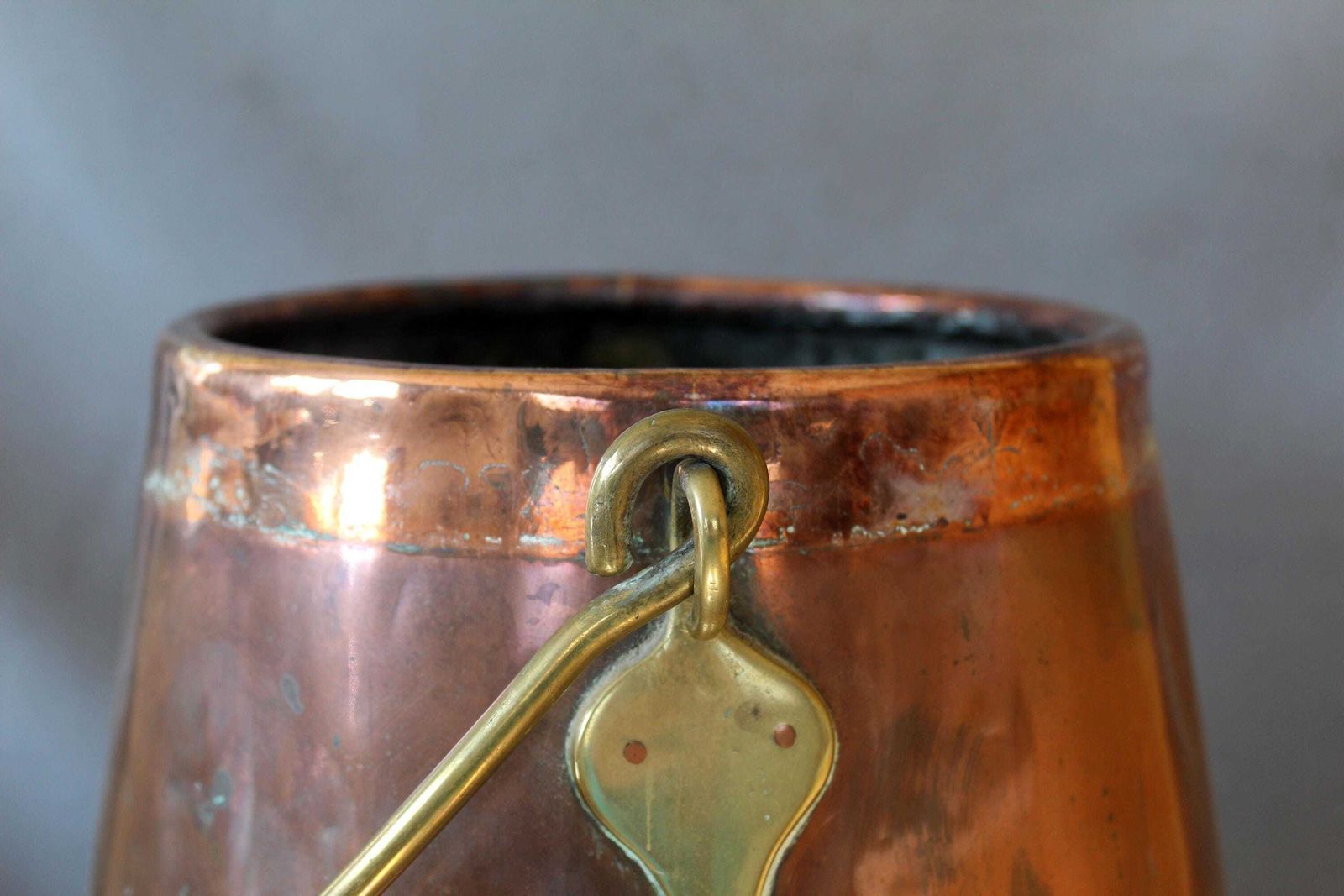 161.0 Zeer Grote Antieke Nederlandse Doofpot, 19e Eeuw, Messing En Koper, Knop, Driepoot, Beweegbaar Handvat, Nederland photo