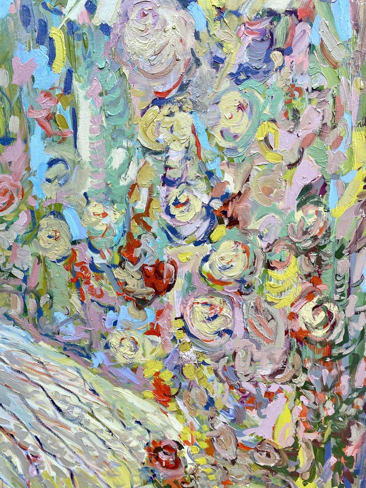 Salvation Is The Garden. Large Impressionist Oil Painting photo Art