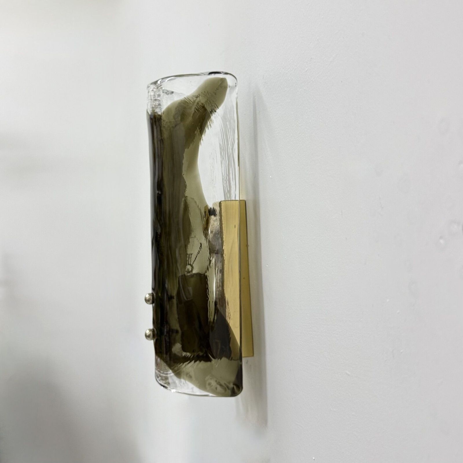 Mid Century Glass Wall Lamp Sconce J.T. Kalmar , 1970s , Germany photo Lighting