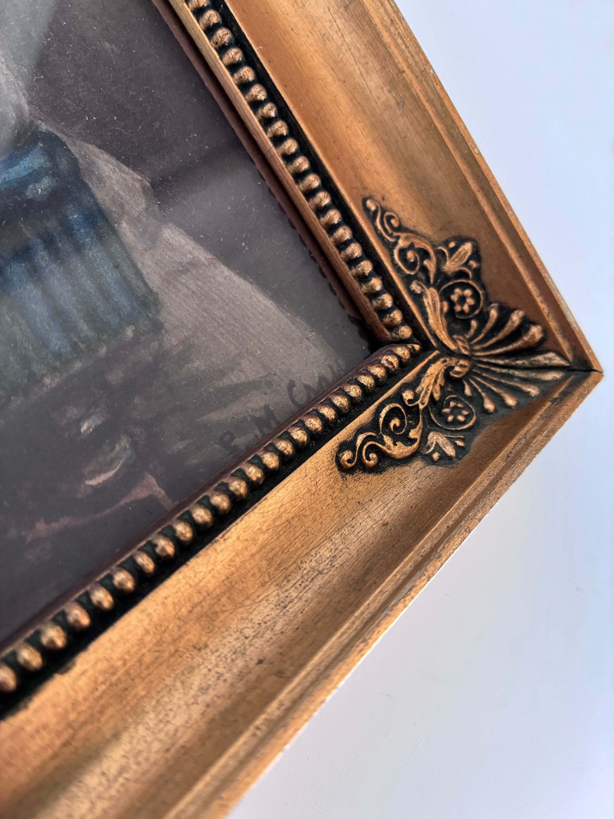 Pair Of Antique Portrait Lithographics Of A Gentleman And Lady, Circa 1882 photo for sale