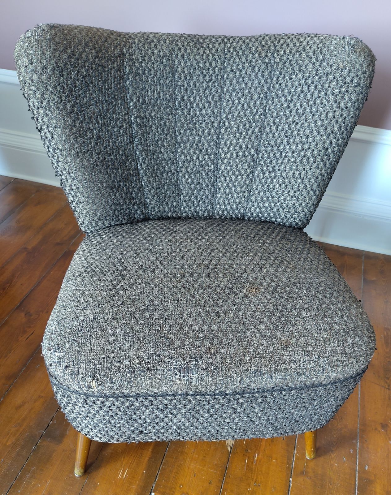 Set Of Three 1950s West German Cocktail Chairs – Ideal For Reupholstery photo furniture