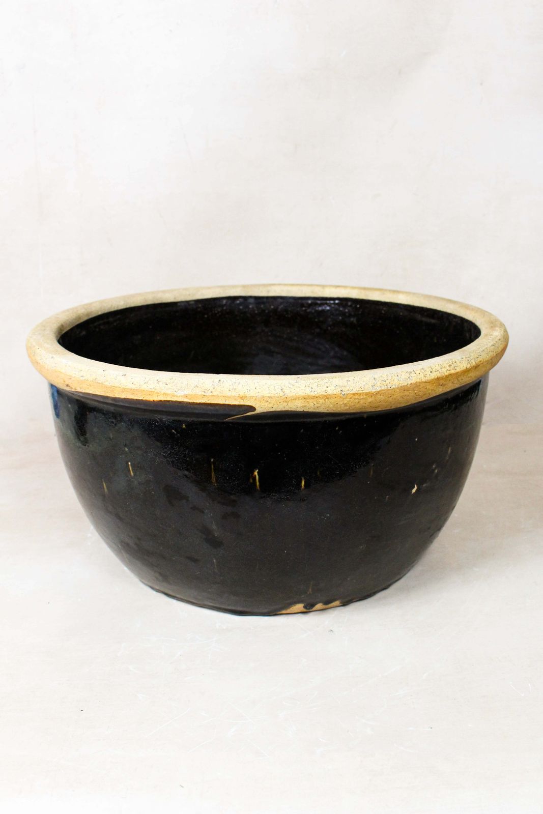Wabi Sabi Antique Dark Glazed Terracotta Bowl Small  86.1 photo furniture