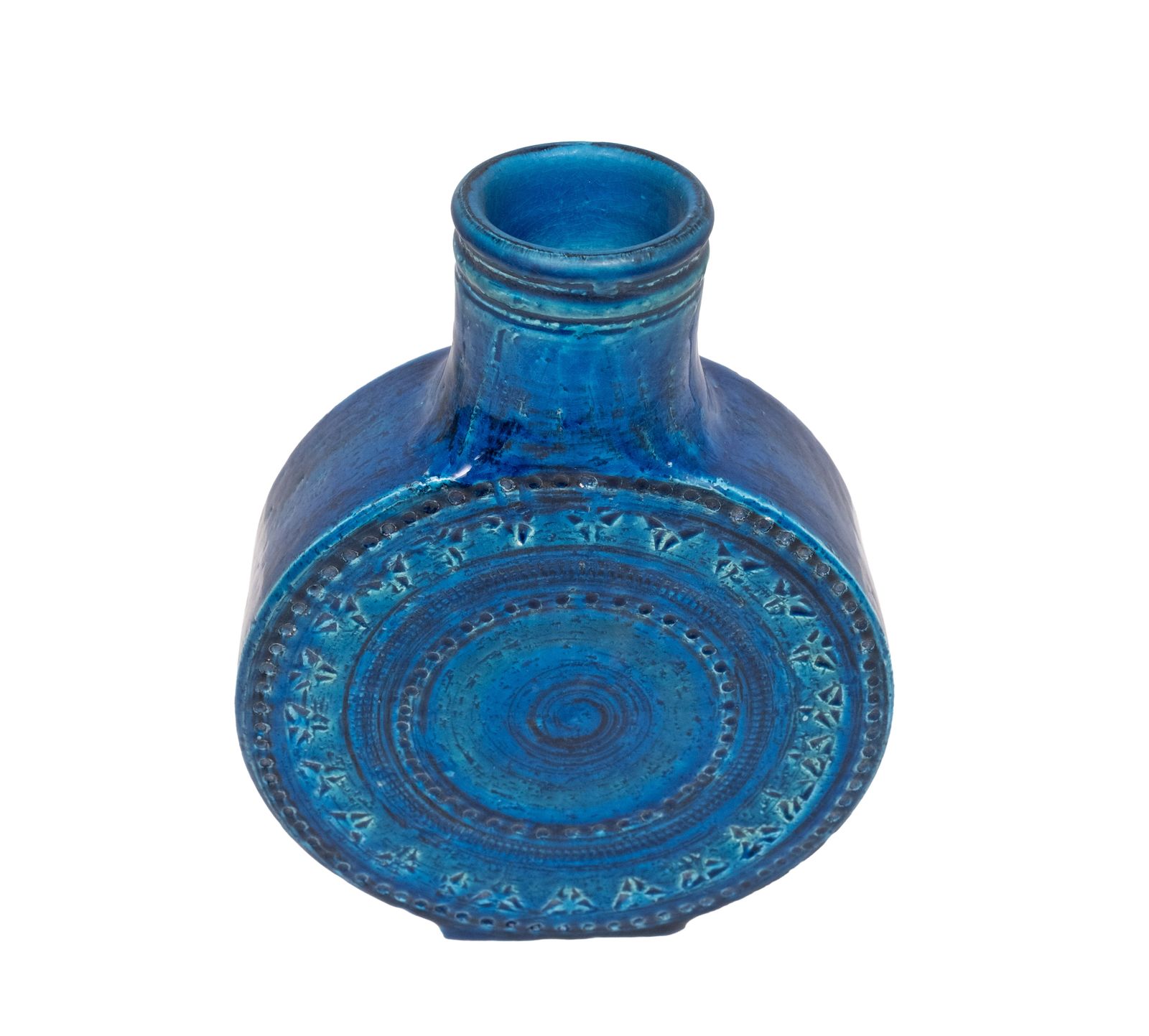 Bitossi Rimini Blu Lollipop Vase Door Aldo Londi, Jaren 1960, Italië photo for sale