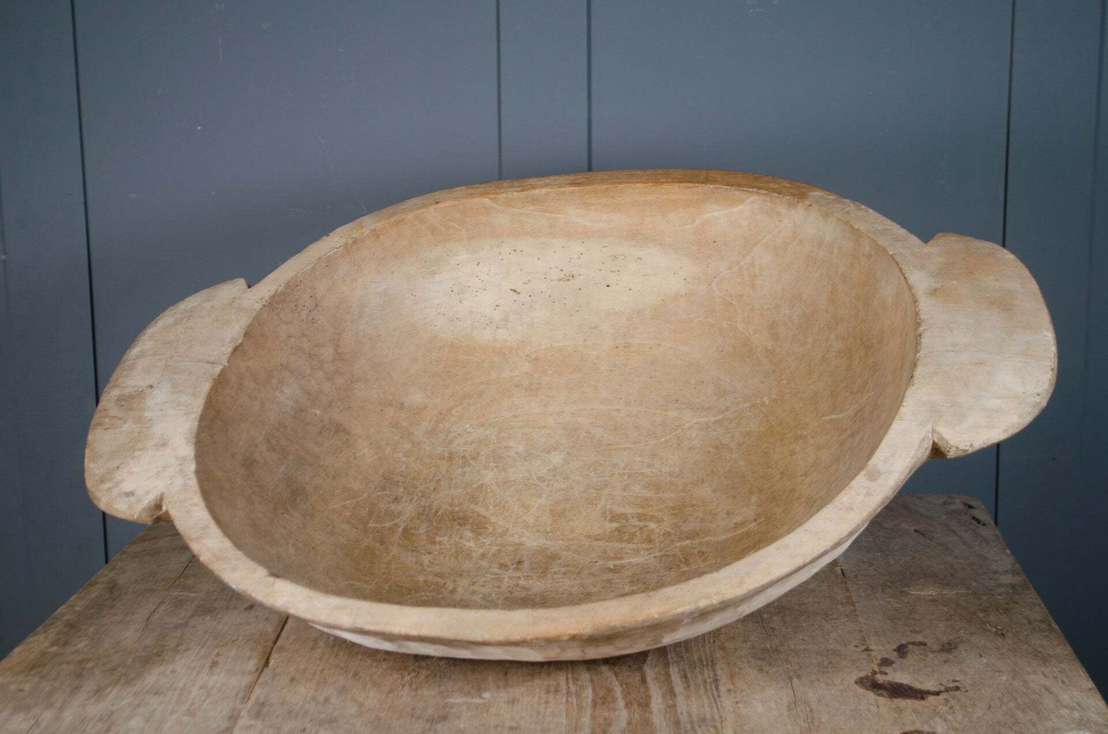 Large Dutch Dough Bowl, 1800s, Antique photo furniture