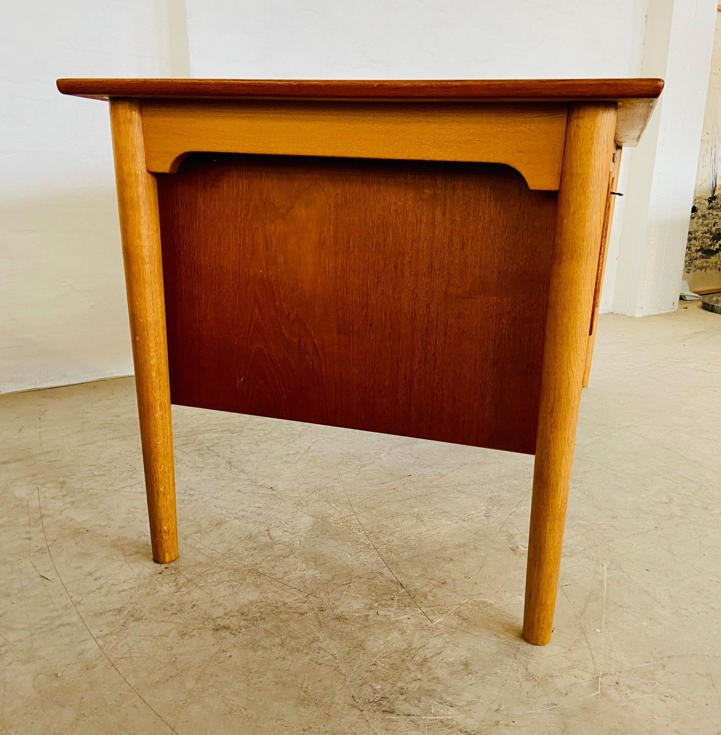 photo buy Vintage Retro Danish Teak And Oak Desk By Borge Mogensen For Soborg