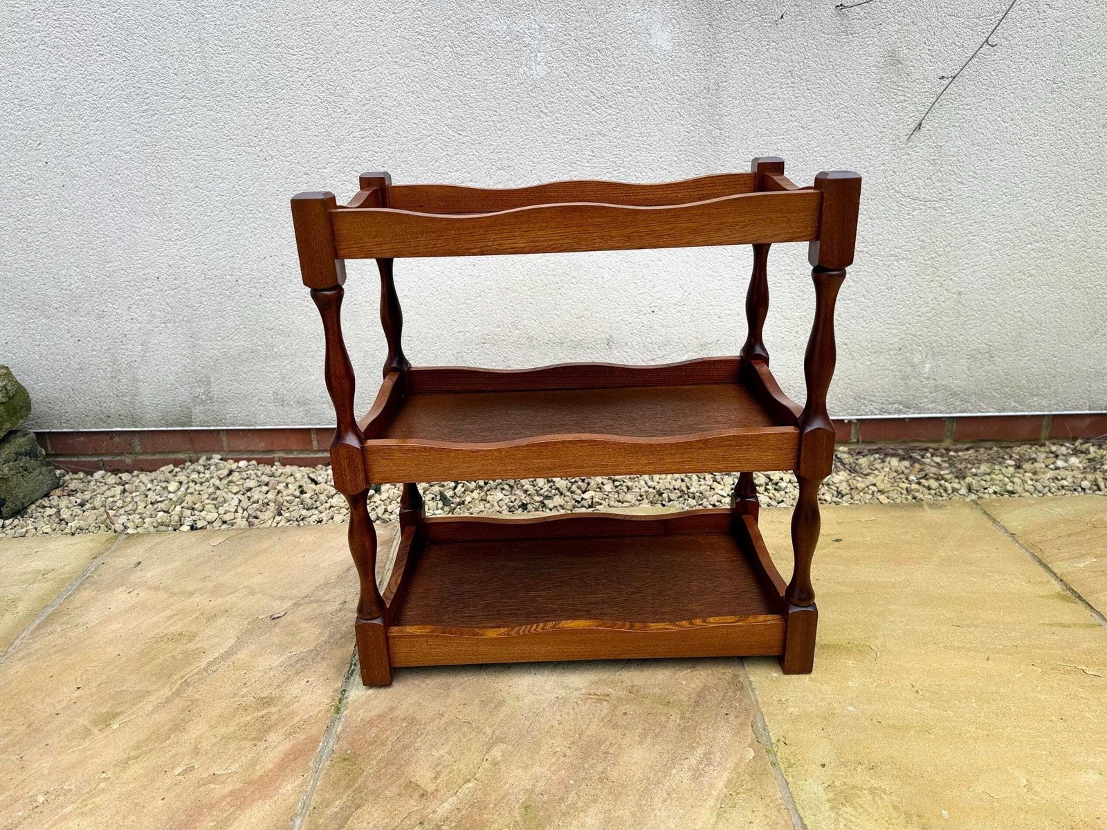 Vintage 1950/ 1960s Mid Century Wood Tea Trolley Shelf Drinks Shelf photo Furniture