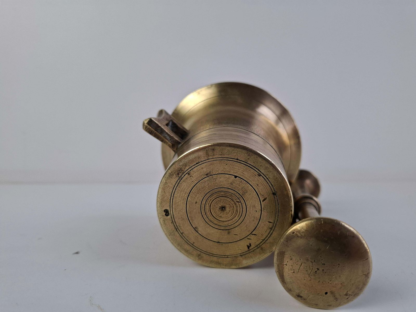 Antique Brass Mortar And Pestle, Austria Hungary, Circa 1890, Historicism photo 383.0