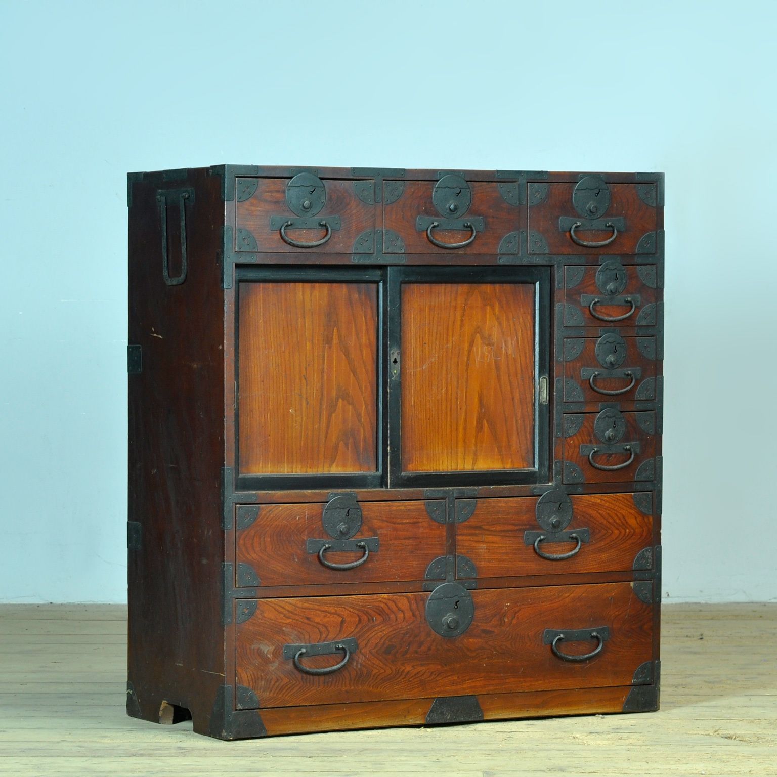 Japanese Tansu Chest Of Drawers, Circa 1890 photo for sale