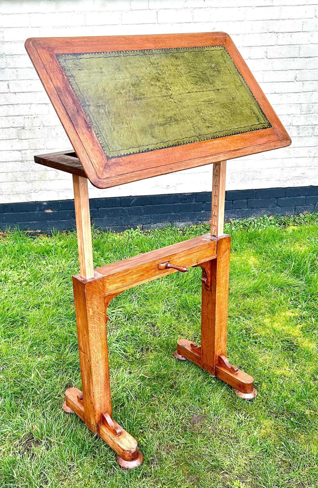 photo for sale Antique Metamorphic Victorian Reading Writing Table Architect Wooden Draughtman Map Drawing Board Desk Adjustable Vintage