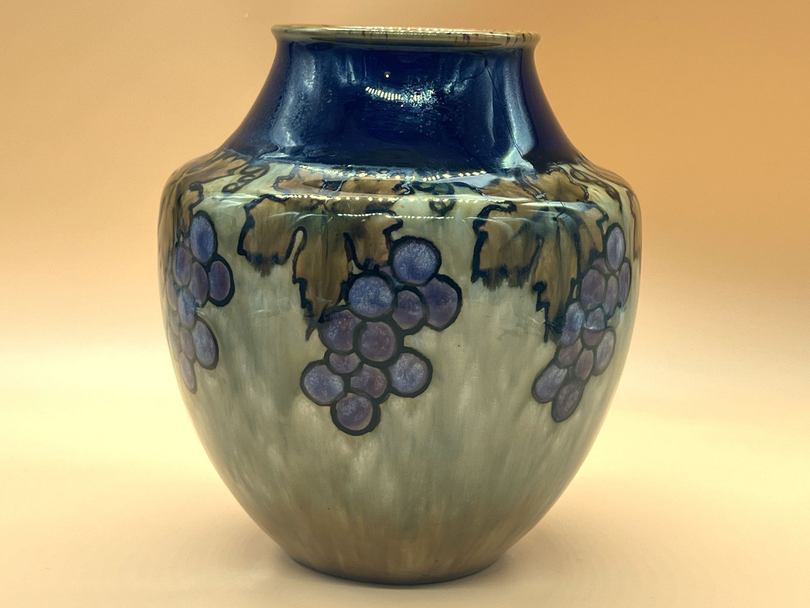 Pair Of Antique Florence C Roberts & Florrie Jones Royal Doulton Pottery Vases. 8374. C1900. photo furniture