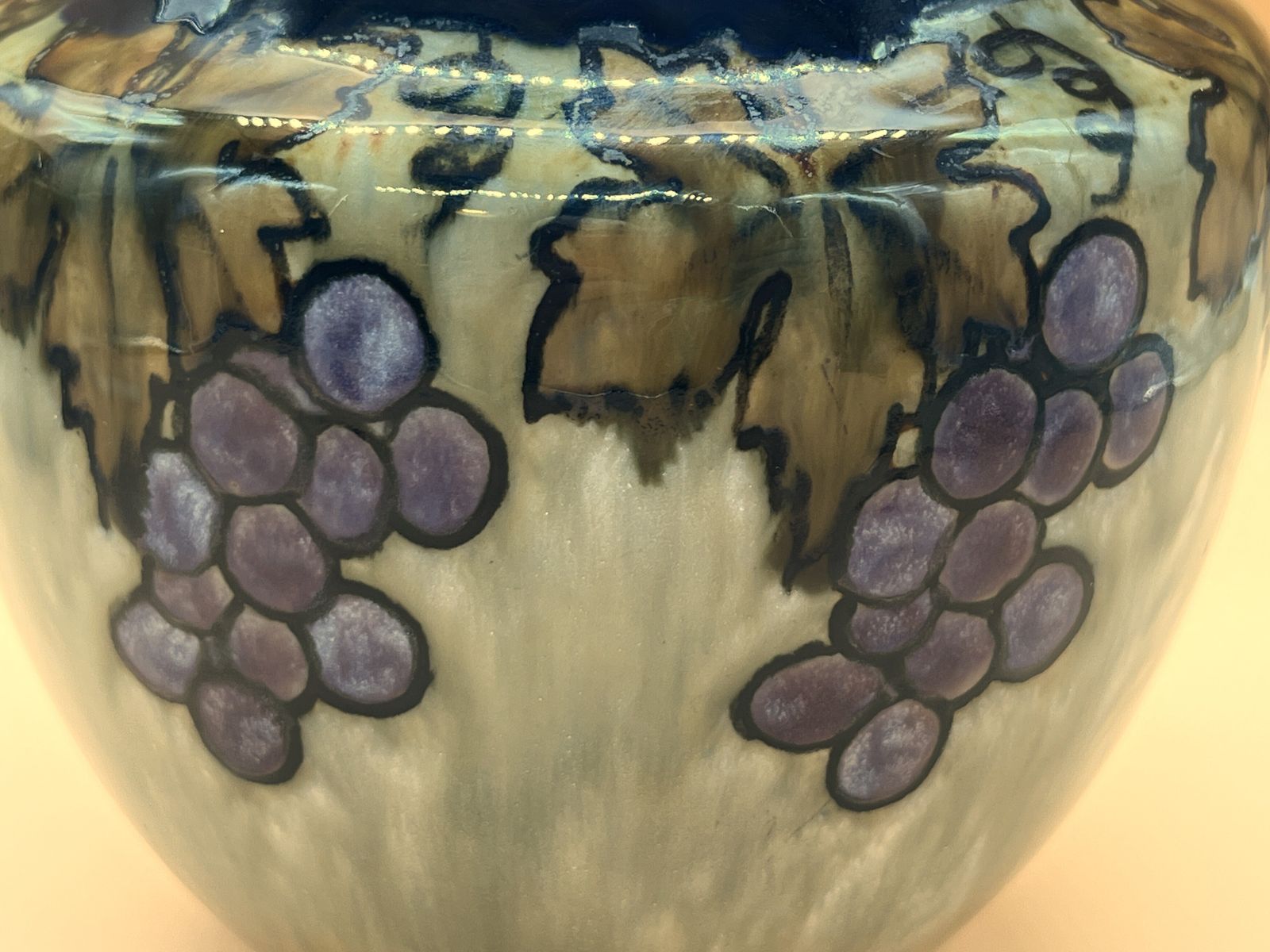 Pair Of Antique Florence C Roberts & Florrie Jones Royal Doulton Pottery Vases. 8374. C1900. photo 495.0